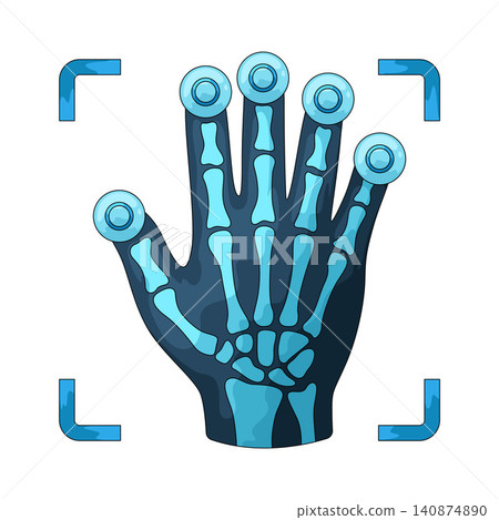 Illustration of Hand Tracking 140874890