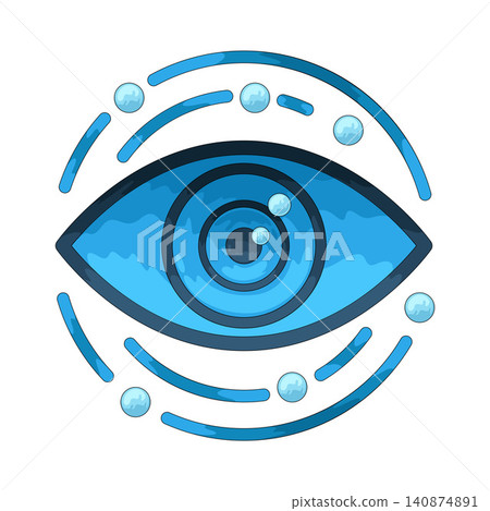 Illustration of Eye Tracking Illustration of Eye Tracking 140874891