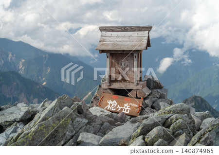 北阿爾卑斯山，槍嶽山頂 140874965