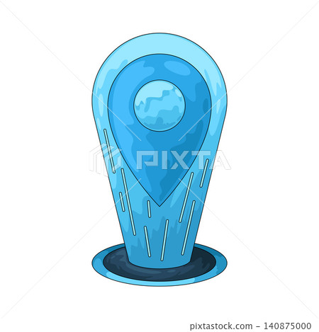 Illustration of AR Location Pin Illustration of AR Location Pin 140875000
