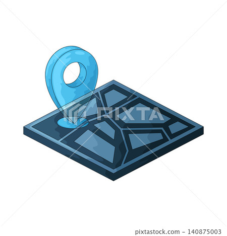 Illustration of AR Map Illustration of AR Map 140875003