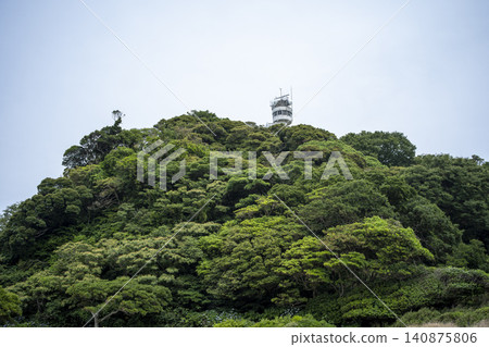 雨季天空下的觀音崎公園景色,神奈川縣橫須賀市。 雨季天空下的觀音崎公園景色,神奈川縣橫須賀市。 140875806