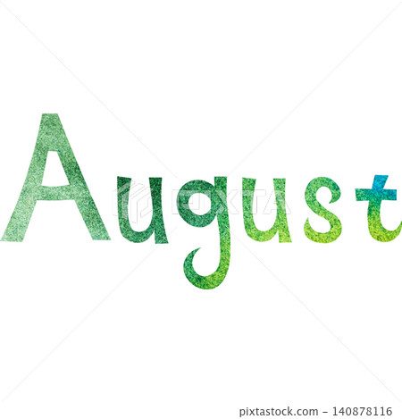 Beautiful watercolor pattern August icon image illustration 140878116
