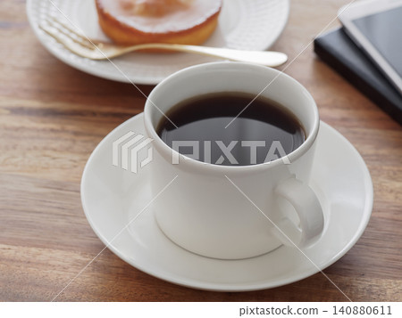 Hot coffee and sweets Hot coffee and sweets 140880611