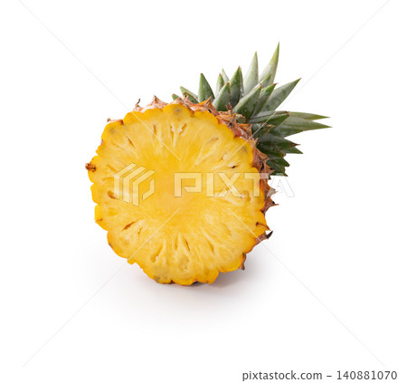 Pineapple, fruit, tropical, back removed, cutting path, fresh pineapple fruit, パイナップル Pineapple, fruit, tropical, back removed, cutting path, fresh pineapple fruit, パイナップル 140881070