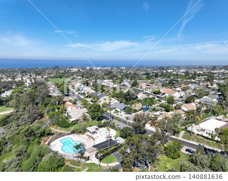 Aerial view Cardiff, is a beach community in the incorporated city of Encinitas in San Diego County, California Aerial view Cardiff, is a beach community in the incorporated city of Encinitas in San Diego County, California 140881636
