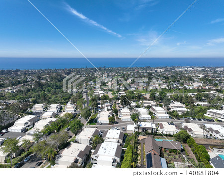 Aerial view Cardiff, is a beach community in the incorporated city of Encinitas in San Diego County, California Aerial view Cardiff, is a beach community in the incorporated city of Encinitas in San Diego County, California 140881804