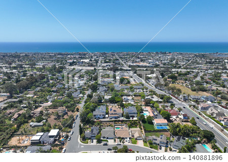 Aerial view of Carlsbad, beach city, North County San Diego, California Aerial view of Carlsbad, beach city, North County San Diego, California 140881896