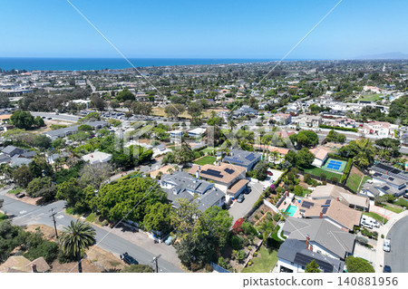 Aerial view of Carlsbad, beach city, North County San Diego, California Aerial view of Carlsbad, beach city, North County San Diego, California 140881956