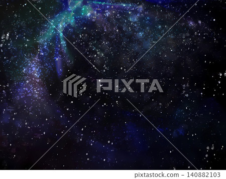 Game background: Starry sky galaxy texture-style landscape 140882103