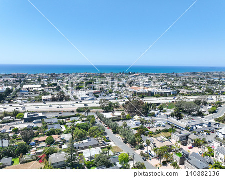 Aerial view of Carlsbad, beach city, North County San Diego, California Aerial view of Carlsbad, beach city, North County San Diego, California 140882136