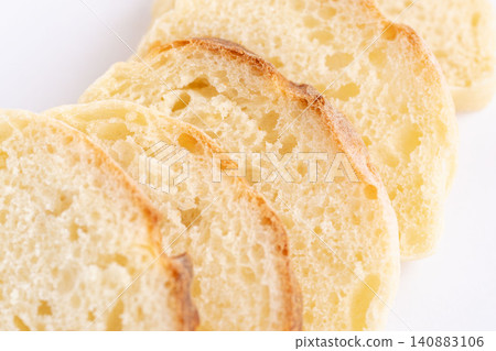 Close-up of sliced homemade baguette 01 Close-up of sliced homemade baguette 01 140883106