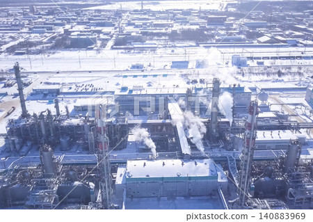 Oil refinery and petrochemical plant Oil refinery and petrochemical plant 140883969