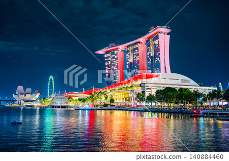 Night view of Marina Bay, Singapore Night view of Marina Bay, Singapore 140884460