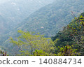 A landscape of mountain cherry blossoms in Aya Town, Miyazaki Prefecture 140884734