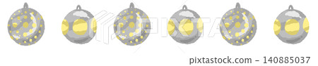 A line of gold Christmas ornaments with a neatly arranged diamond-shaped grid pattern. A line of gold Christmas ornaments with a neatly arranged diamond-shaped grid pattern. 140885037