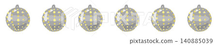 A luxurious decorative border for Christmas ornaments featuring a variety of elegant holiday patterns. A luxurious decorative border for Christmas ornaments featuring a variety of elegant holiday patterns. 140885039