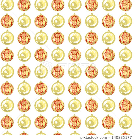 A densely packed background of red and gold ornaments, a mix of leaf patterns and solid colors. A densely packed background of red and gold ornaments, a mix of leaf patterns and solid colors. 140885177