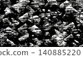 Monochrome speed lines that look like stones and rocks flying around. 140885220