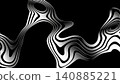 Wavy, metallic curved lines 140885221
