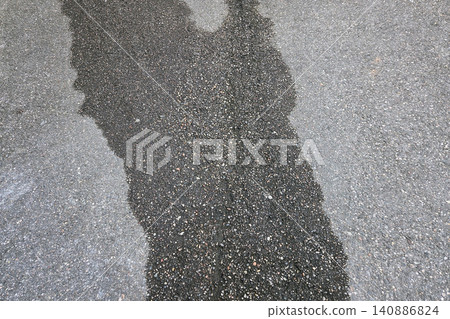 Urban Road Wet Patch - Textured Asphalt Surface Design Element Urban Road Wet Patch - Textured Asphalt Surface Design Element 140886824