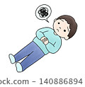 A hand-drawn illustration of a confused man 140886894