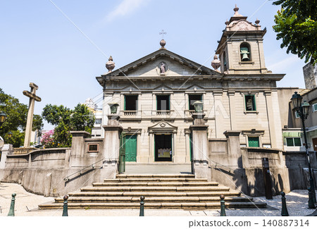 View of St Anthony's Church in Macau, is one of the UNESCO World Heritage. View of St Anthony's Church in Macau, is one of the UNESCO World Heritage. 140887314