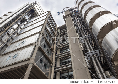 Low angle view of the Lloyd's building in London Low angle view of the Lloyd's building in London 140887948