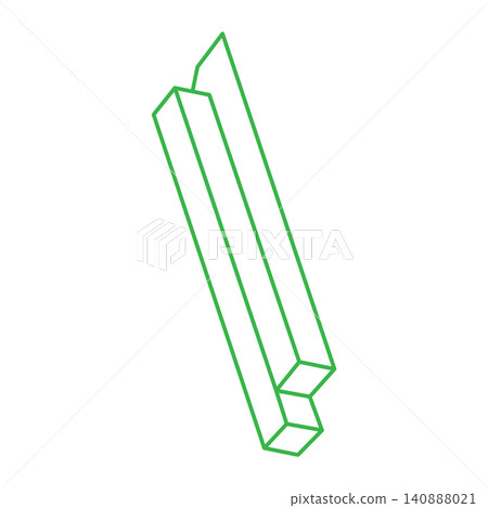Impossible optical illusion shape. Logo. Optical art object. Impossible figure. Line art. Unreal geometric object. Impossible optical illusion shape. Logo. Optical art object. Impossible figure. Line art. Unreal geometric object. 140888021