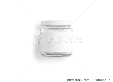 Blank small glass jar with white label mockup png, transparent background, 3d rendering. Empty translucent storage dishware mock up cut out. Clear jar with sticker for caviar or sauce template. Blank small glass jar with white label mockup png, transparent background, 3d rendering. Empty translucent storage dishware mock up cut out. Clear jar with sticker for caviar or sauce template. 140888306