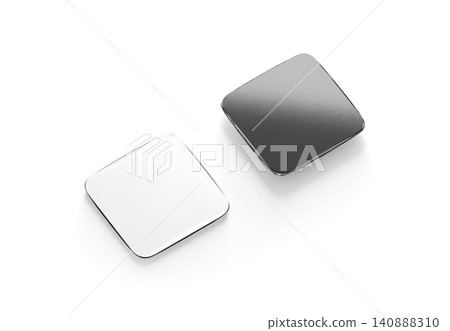 Blank black and white square fridge magnet mockup png, transparent background, 3d rendering. Empty hang attach rubber magnetic mock up cut out. Clear sticky or glue pinboard for refrigerator surface. Blank black and white square fridge magnet mockup png, transparent background, 3d rendering. Empty hang attach rubber magnetic mock up cut out. Clear sticky or glue pinboard for refrigerator surface. 140888310