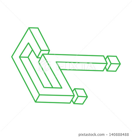 Impossible optical illusion shapes. Op art objects. Sacred geometry logo. Impossible figures. Line art. Impossible optical illusion shapes. Op art objects. Sacred geometry logo. Impossible figures. Line art. 140888488