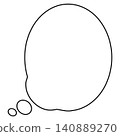 Simple speech bubble lines 140889270