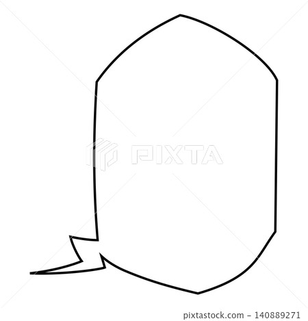 Simple speech bubble lines 140889271