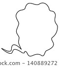Simple speech bubble lines 140889272