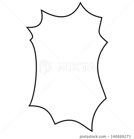 Simple speech bubble lines 140889273