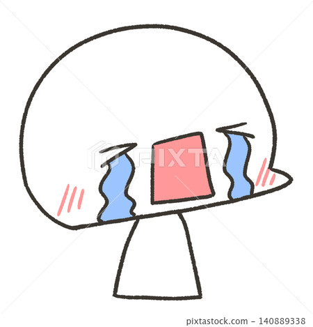 一個火柴人張著大嘴哭泣 一個火柴人張著大嘴哭泣 140889338