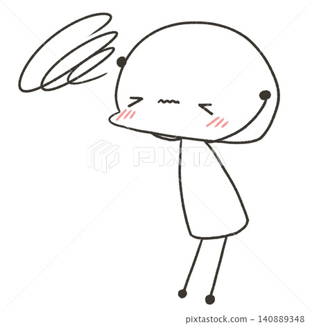 一個陷入沉思的簡筆畫小人 一個陷入沉思的簡筆畫小人 140889348