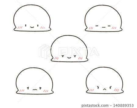 Set of 5 stick figure facial expressions (faces only) Set of 5 stick figure facial expressions (faces only) 140889353
