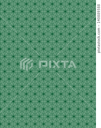 Dark green gentian flower with hemp leaf pattern background 140889388