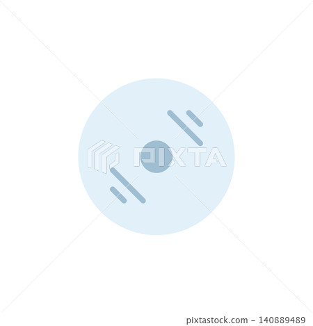 Disc icon for optical media storage or disk image file. Compact disc symbol for burning software or media player. Icon design flat style Disc icon for optical media storage or disk image file. Compact disc symbol for burning software or media player. Icon design flat style 140889489