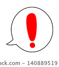 Surprised speech bubble illustration 140889519