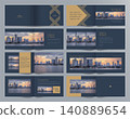 Corporate business presentation guide brochure template, Annual report, 16 page minimalist flat geometric business brochure design template, A4 size. Corporate business presentation guide brochure template, Annual report, 16 page minimalist flat geometric business brochure design template, A4 size. 140889654