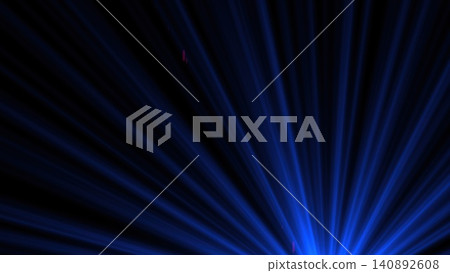 Abstract blue light beams against dark background creating radiant burst effect Abstract blue light beams against dark background creating radiant burst effect 140892608