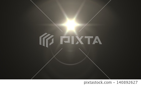 Bright light burst with lens flare on dark background Bright light burst with lens flare on dark background 140892627