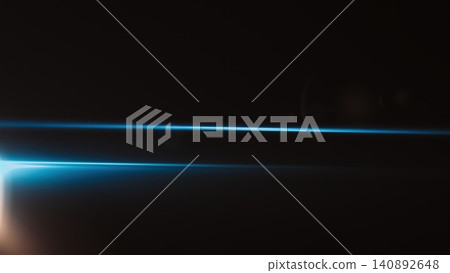 Mystical blue light horizon against dark background Mystical blue light horizon against dark background 140892648