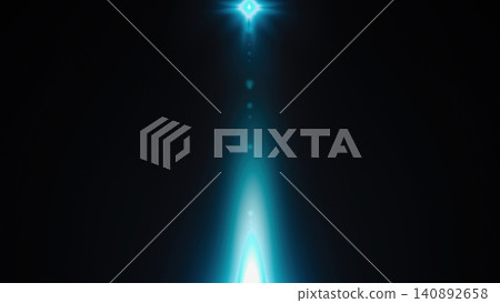 Abstract blue light beam with radiant glow on black background Abstract blue light beam with radiant glow on black background 140892658