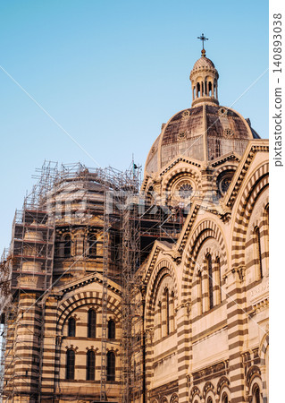 Marseille cathedral restoration: historic architecture undergoing renovation Marseille cathedral restoration: historic architecture undergoing renovation 140893038