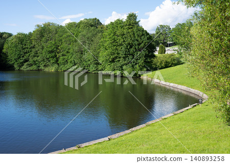 Detail of Frognerparken or Frogner Park, the largest urban park in Oslo, Norway 140893258