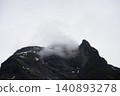 Cable car through the fog of Norway's magnificent fjords 140893278